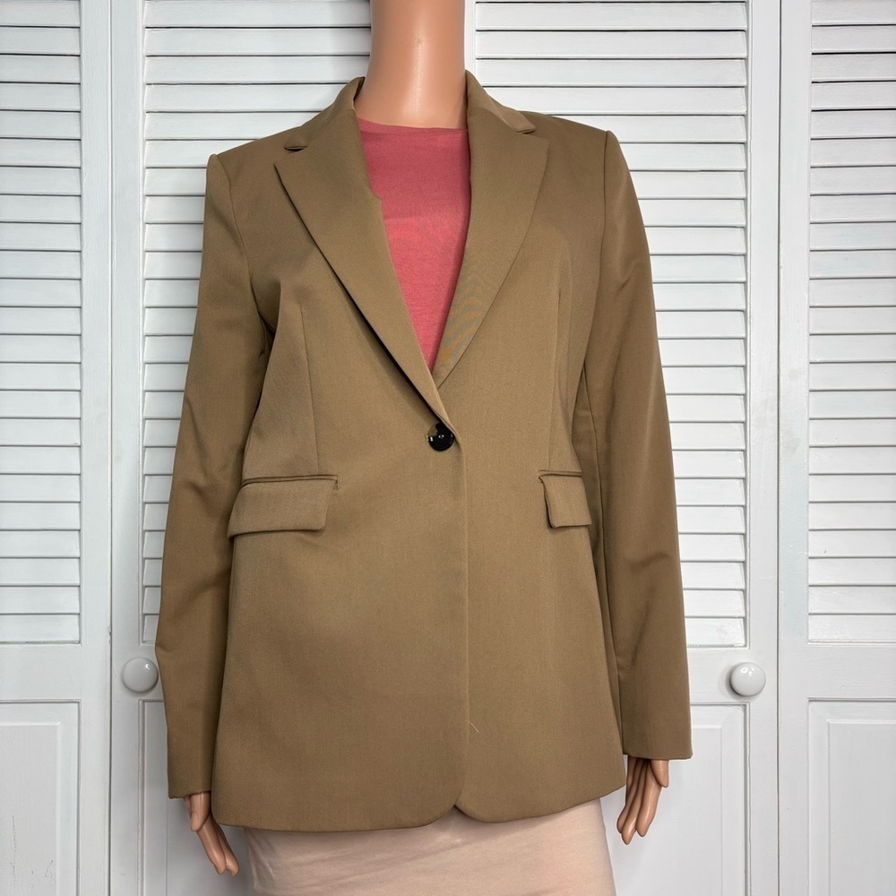 MANGO Tan Blazer Size 8